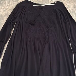 Navy blue JJill tunic top.XL